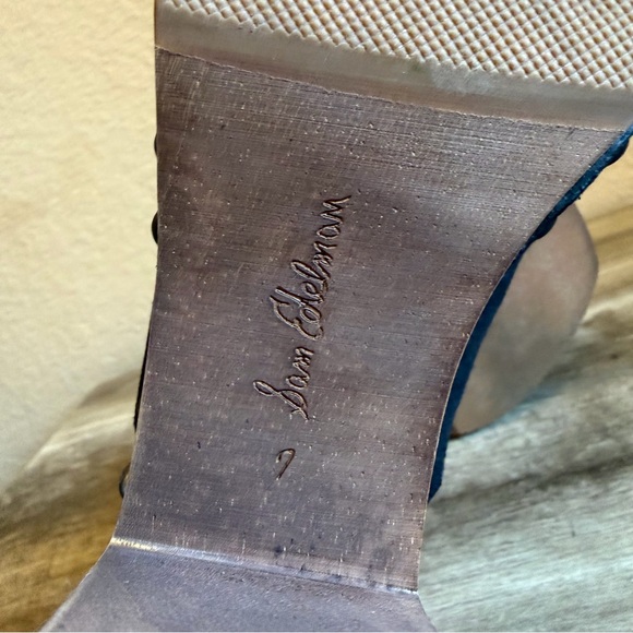 Sam Edelman Josselyn Platform Black Suede Leather - Picture 10 of 13